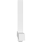 Ekena Millwork Eugene Architectural Grade PVC Gable Bracket, 96"W x 28"H x 4"D x 4"F, 7/12 Pitch GBP096X28X0404EUG00 - alternate 2